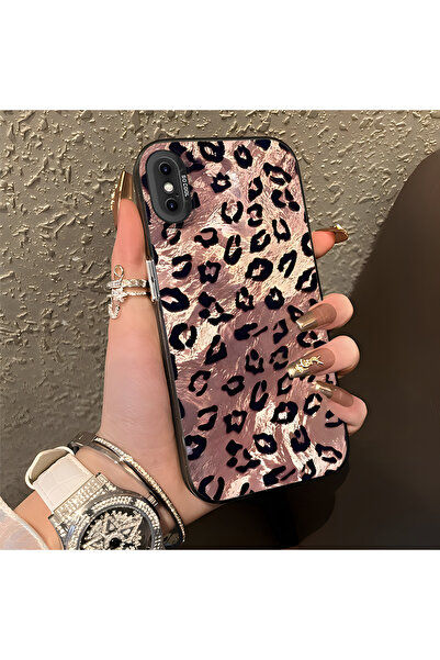 CASEVIBE iPhone XS Max Uyumlu Leopar desenli, darbelere dayanıklı koruyucu te...