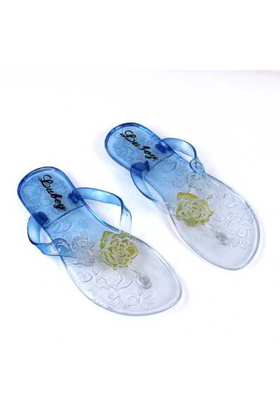 mm Papuci de dama, flip-flops din cauciuc 2136-BLUE