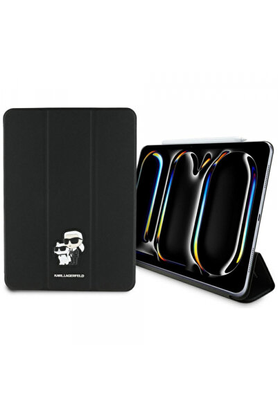 Karl Lagerfeld Θήκη για iPad Pro 11 2024, Καρλ Λάγκερφελντ, Πίσω Κάλυμμα, Μαύρο