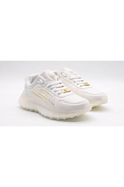 PHILIPP PLEIN Αθλητικά παπούτσια λευκά-χρυσά