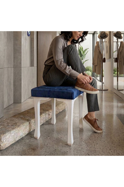 Ratemo Mobilya Ratemo Kare Puf Tabure – Döşemelik Kumaşlı Modern Oturma Pufu ...