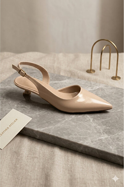 stoneclass Pantofi cu toc scurt, stil balerină, pentru femei, material import...