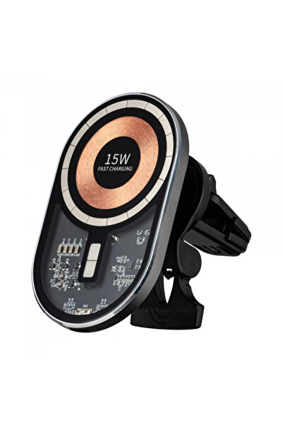 Stef's Cat Qualo QTUS-K-15-07 Ασύρματος Φορτιστής Αυτοκινήτου, 15W, 1.67A, Γκρι