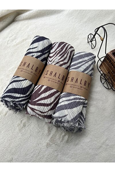 shalby Tesettür Desenli Bürümcük Şal (3 LÜ SET)