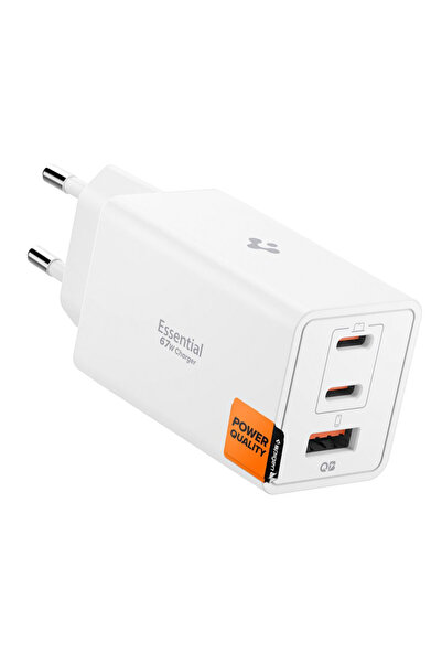 Spigen Φορτιστής Τοίχου Essential Ee673eu (Ach08710) - USB, 2x USB-C, Γρήγορη...