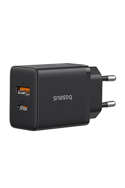 Baseus - Wall Charger (P10111404113-00) - USB, USB-C, Fast Charge 30W - Clust...