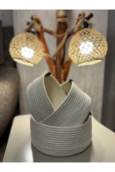 ZEMİRA TEKSTİL Ψάθινο καλάθι οργάνωσης / Οργανωτής μπάνιου / Οργανωτής πολλαπ...