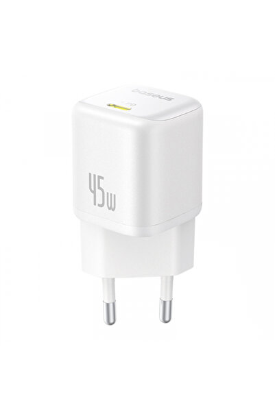 Baseus Φορτιστής τοίχου Picogo, 45W, 3A, 1 X USB-C, Λευκό P10176800213-00