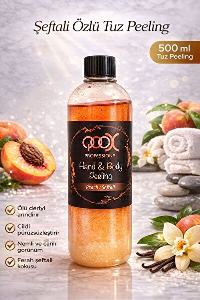 PolenPlus El ve Vücut Bakım Tuz Peeling Şeftali 500 ML