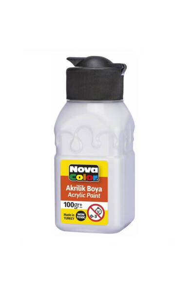 Nova Color 100мл акрилна боя - бяла