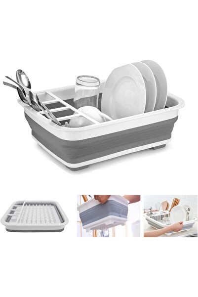 ZanaCasei Στραγγιστήρι πιάτων, πτυσσόμενο, αποθηκευτικός χώρος, εξοικονομεί χ...