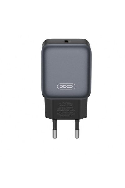 OEM XO Design L155 Τροφοδοτικό, 30W, 3A, 1 θύρα USB-C, Μαύρο
