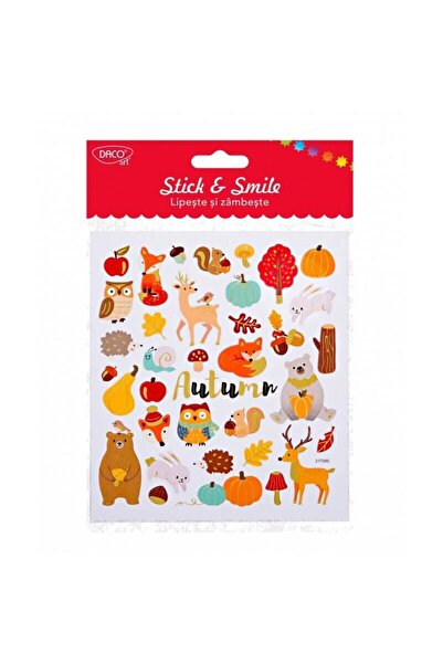 daço Αυτοκόλλητο – Χαρούμενο Φθινόπωρο Στικάρετε και Χαμογελήστε Daco