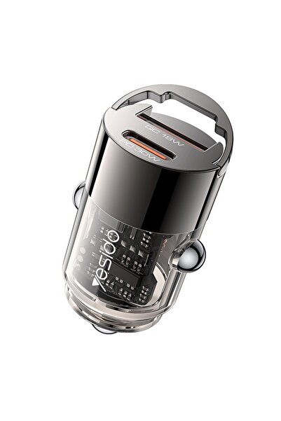 OEM Yesido - Κρυφός Φορτιστής Αυτοκινήτου (Y68) - Διπλής Θύρας USB-A + USB-C,...