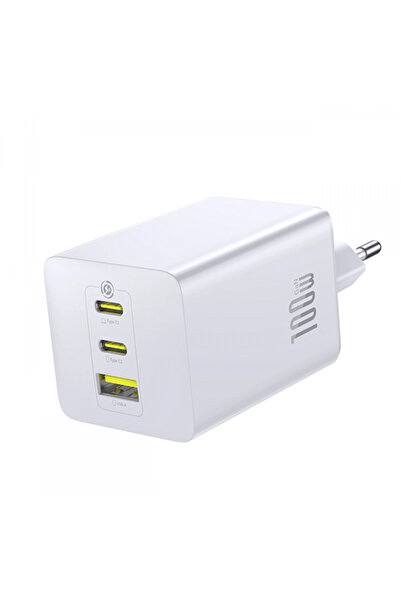 Baseus Enerfill Fe11 Τροφοδοτικό, 100W, 5A, 1 X USB-A - 2 X USB-C, Λευκό P101...