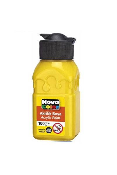 Nova Color 100ml Ακρυλικό Χρώμα - Κίτρινο