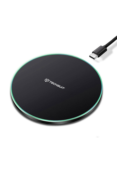Techsuit Încărcător wireless Premium SlimChargX (CHWR031) - Culori RGB, 15W, ...