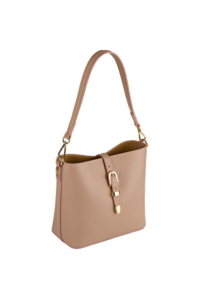 AZZURA Rossella Bag made of 100% natural Leather , nude