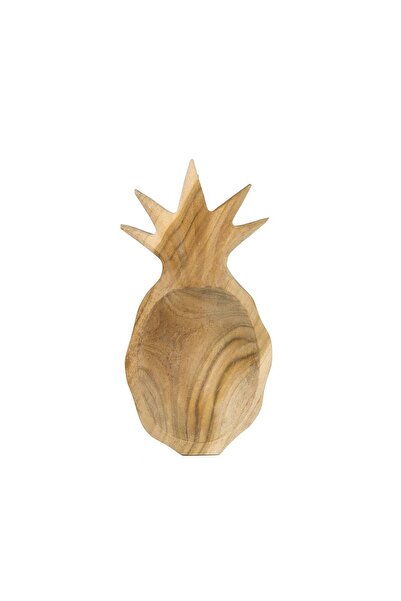 Mandala Craft Ξύλινη φρουτιέρα ανανά 28 εκ.