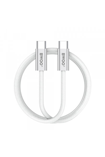 OEM Καλώδιο Δεδομένων και Φόρτισης USB-C - USB-C BWOO Bo-X317c, 240W, 1μ, Λευκό