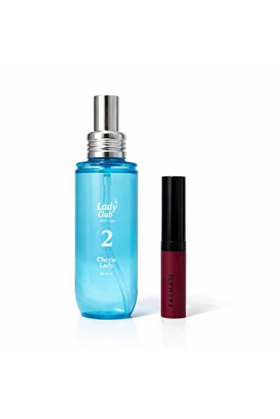 LADY CLUB Cherie Lady 2 Kadın Vücut Spreyi 90 ml ( Farmasj Ruj Hediye)