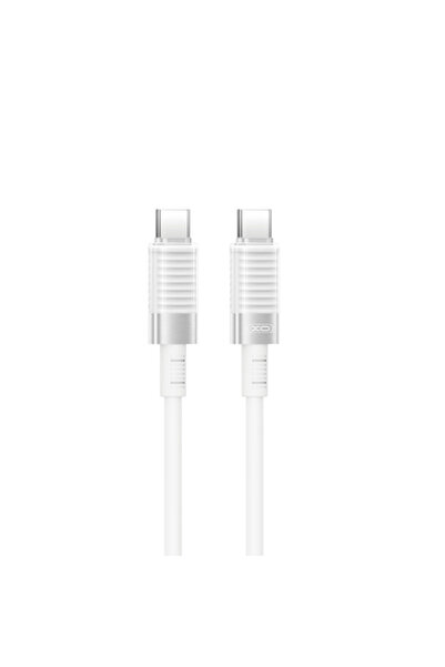 XO Design Cablu de date și încărcare USB-C - USB-C NB-Q282B, 60W, 1m, Alb