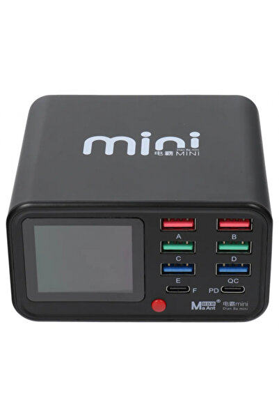 OEM Maant Dianba Μίνι Σταθμός Φόρτισης, 75W, 2 X USB-C - 6 X USB-A, Μαύρο