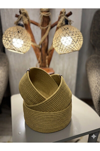 ZEMİRA TEKSTİL Ψάθινο καλάθι οργάνωσης / Οργανωτής μπάνιου / Οργανωτής πολλαπ...