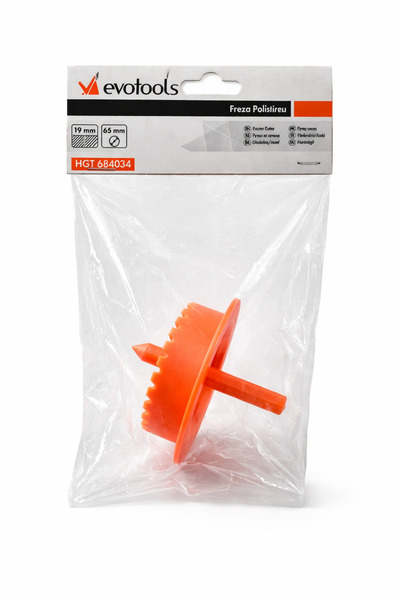 Evotools Κοπτικό πολυστερίνης 65 χιλιοστά, Ποτηροτρύπανο για πολυστερίνη και ...