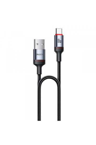 OEM Yesido Ca129c Καλώδιο Δεδομένων και Φόρτισης USB-A σε USB-C, 18W, 1.2μ, Μ...