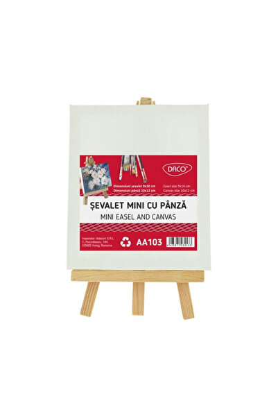 daço Μίνι καβαλέτο με καμβά 10x12 εκ.