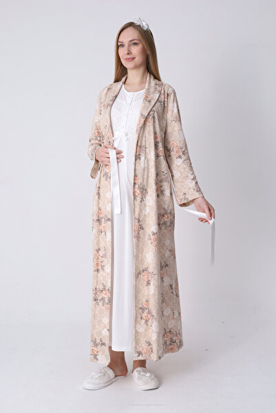 ERDENİZ TEKSTİL Σετ Νυχτικών και Ρούχων Εγκυμοσύνης – Σετ Μητρότητας, Ριγέ Ρό...