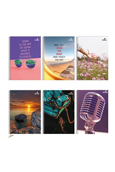 Ecada Τετράδιο Α4 80 φύλλα σπιράλ - για διατύπωση