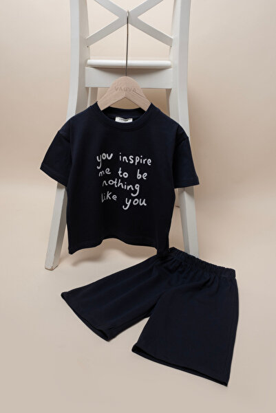 VAUVA Double Set Boy's Baby Printed Shorts Summer Set T-Shirt Shorts Set