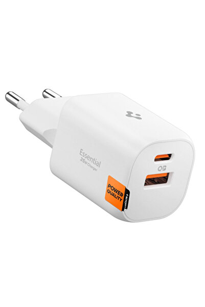 Spigen Φορτιστής Τοίχου Essential Ee352eu (Ach09462) - USB, USB-C, Γρήγορη Φό...