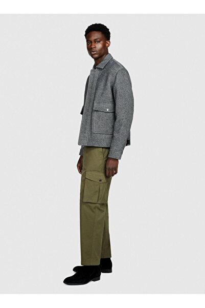 Sisley Ανδρικό πράσινο μπλουζάκι με ελαστική εφαρμογή Trapered Fit Cargo Pant...