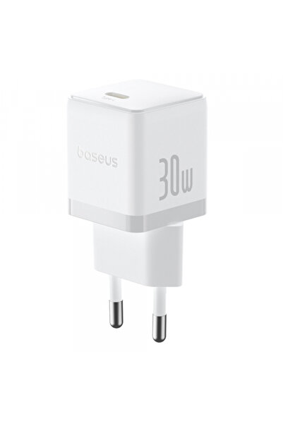Baseus Προσαρμογέας ρεύματος Palm, 30W, 3A, 1 X USB-C, Λευκό P10111605213-00