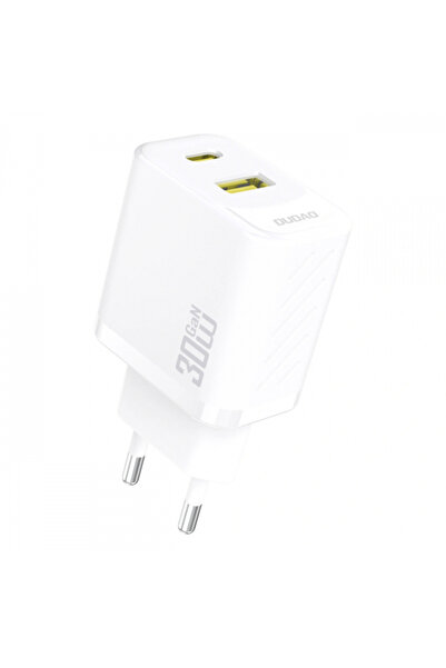 OEM Dudao A27teu Τροφοδοτικό, 30W, 3A, 1 X USB-A - 1 X USB-C, Λευκό