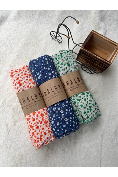 shalby Hijab Patterned Wrinkled Shawl (Set of 3)