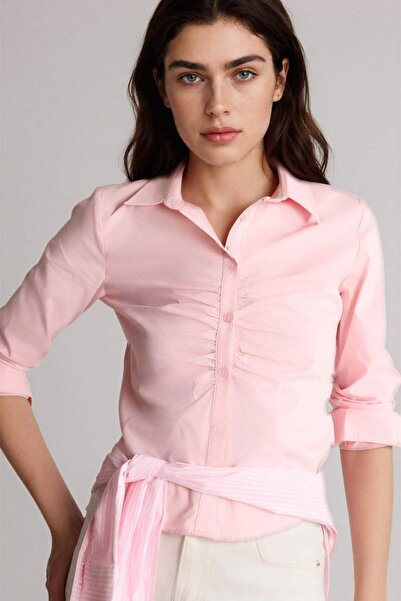 DeFacto Fitted Bengaline Shirt G9533Ax26Sp