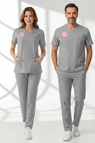 ÇİZGİ MEDİKAL Τεχνικές Υπηρεσίες Forma Scrubs Lycra Σετ Συμμορφώνεται με το Ν...