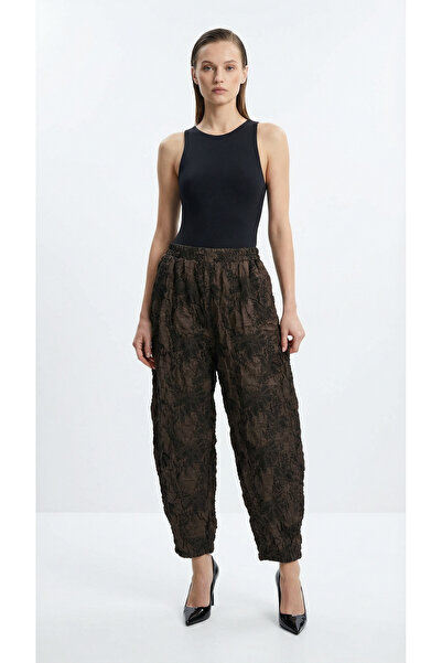 Şeker Portakalım Άνετο Παντελόνι Σαλβάρ Καφέ-Μαύρο