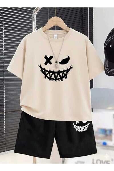 Nice Clothes ΚΑΛΟΚΑΙΡΙΝΟ ΠΑΙΔΙΚΟ ΜΠΛΟΥΖΑΚΙ ΚΑΙ ΣΟΡΤΣ UNISEX (ΜΑΥΡΟ ΣΧΕΔΙΟ ΧΑΧ...