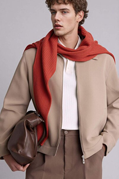 DeFacto Slim Fit Polo Collar Lined Zippered Coat H5674Ax26Sp