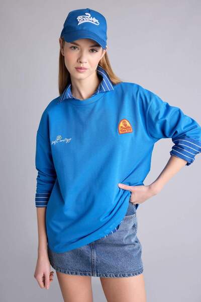 DeFacto Μπλουζάκι με στάμπα κανονικής εφαρμογής H4160AX26SP