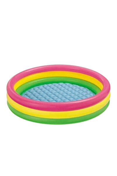 buradanaldım Unisex Çocuk Renkli 3 Boğumlu Bebek Havuzu (61x22)