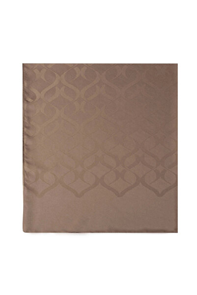 şehri şal Chain Pattern Jacquard Shawl Dark Mink