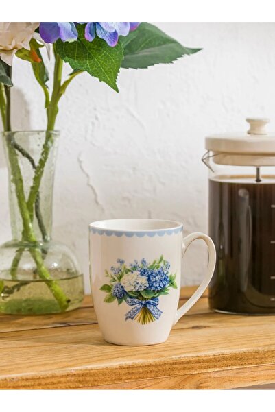 LC Waikiki LCW HOME Karışık Çiçek Baskılı Porselen Kupa 350 Ml