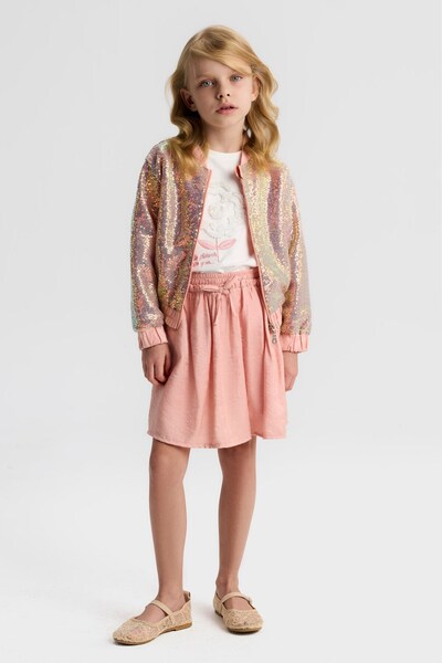 nk kids Κορίτσι 31525-Μπουφάν Ροζέτα 4/8