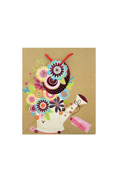 Eurowrap Χάρτινη τσάντα δώρου M GARDEN FLORAL